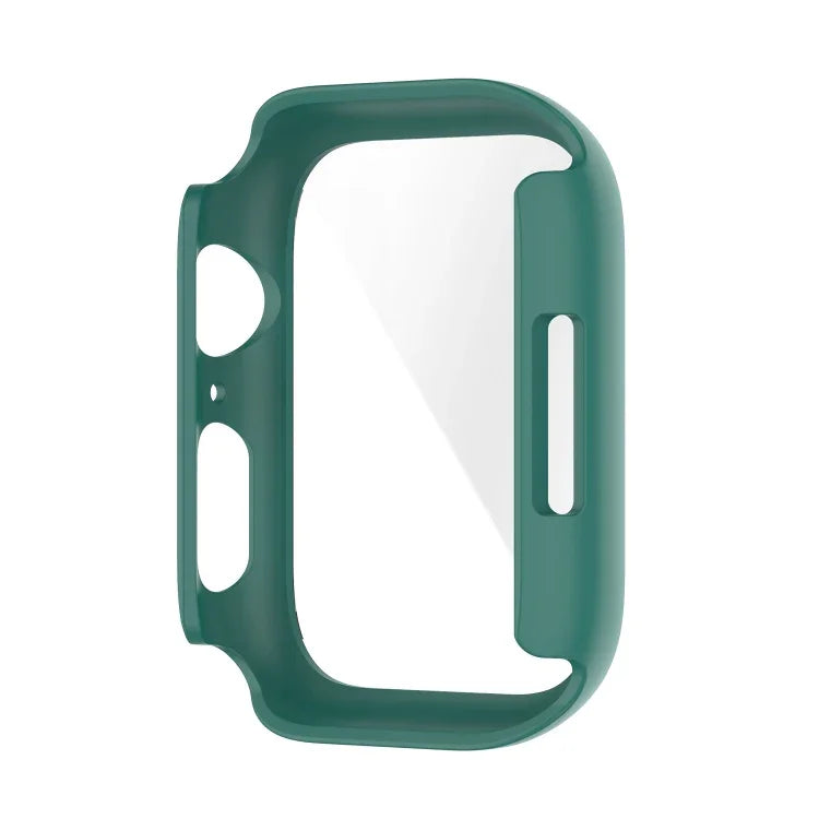 غطاء حماية مقاوم للصدمات من PC مع فيلم زجاج مقسّى، لسلسلة Apple Watch 9 / 8 / 7 مقاس 45مم، لسلسلة Apple Watch 9 / 8 / 7 مقاس 41مم