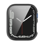 غطاء حماية مقاوم للصدمات من PC مع فيلم زجاج مقسّى، لسلسلة Apple Watch 9 / 8 / 7 مقاس 45مم، لسلسلة Apple Watch 9 / 8 / 7 مقاس 41مم