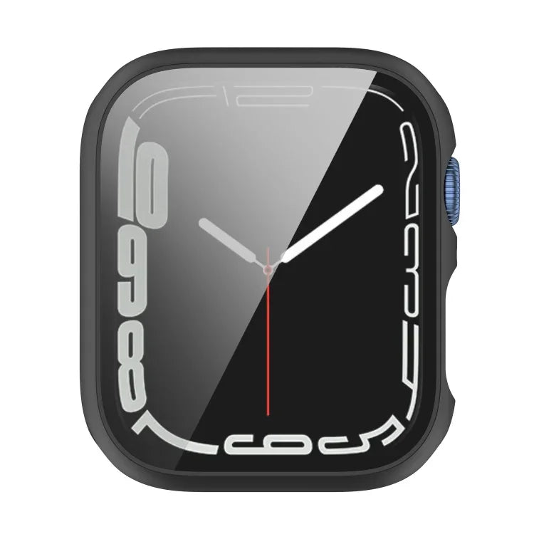 غطاء حماية مقاوم للصدمات من PC مع فيلم زجاج مقسّى، لسلسلة Apple Watch 9 / 8 / 7 مقاس 45مم، لسلسلة Apple Watch 9 / 8 / 7 مقاس 41مم