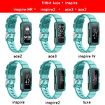 Transparent Silicone Integrated Watch Strap, For Fitbit Luxe, For Fitbit inspire 2, For Fitbit inspire HR, For Fitbit inspire, For Fitbit Ace 3, For Fitbit Ace 2