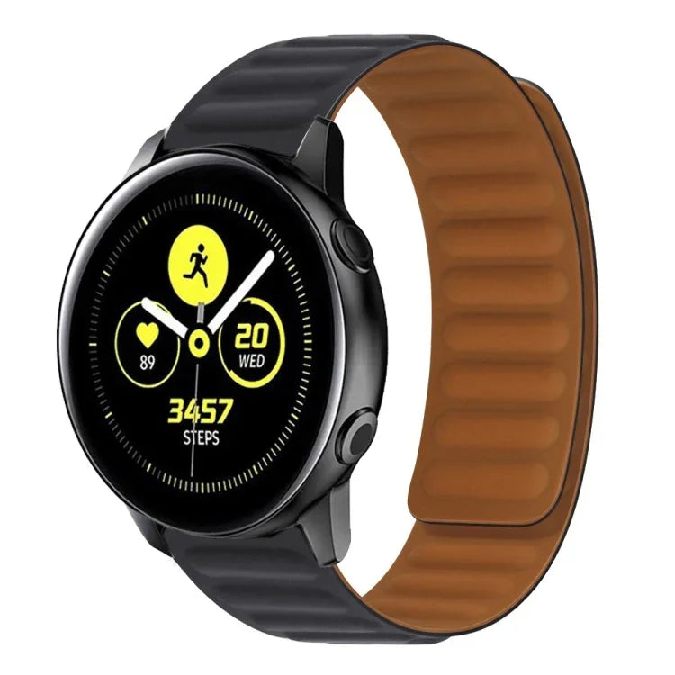 Silicone Magnetic Watch Strap, For Samsung Galaxy Watch 3 41MM R850, For Samsung Galaxy Gear Sport, For Samsung Galaxy Watch Active