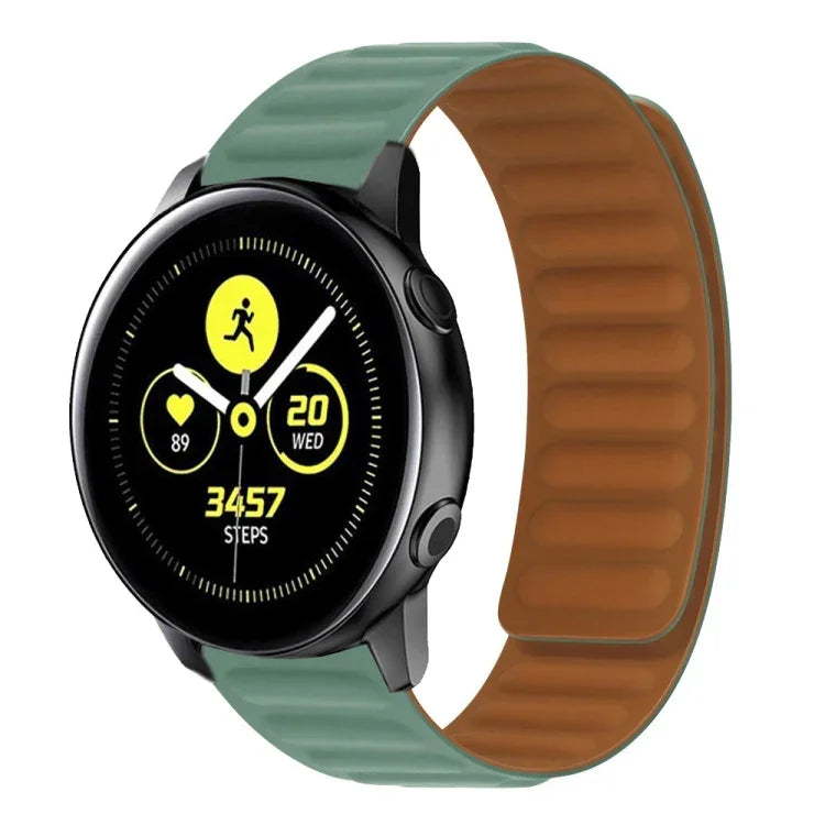 Silicone Magnetic Watch Strap, For Samsung Galaxy Watch 3 41MM R850, For Samsung Galaxy Gear Sport, For Samsung Galaxy Watch Active