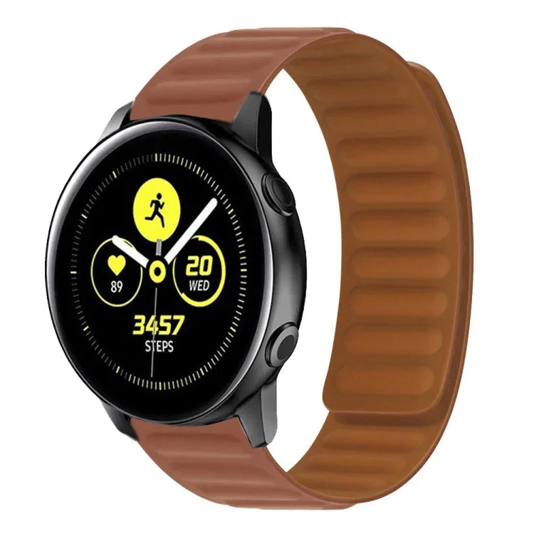 Silicone Magnetic Watch Strap, For Samsung Galaxy Watch 3 41MM R850, For Samsung Galaxy Gear Sport, For Samsung Galaxy Watch Active