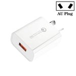 شاحن سريع CA-25 QC3.0 USB 3A للهاتف المحمول، قابس أستراليا، قابس أستراليا