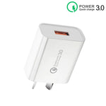 شاحن سريع CA-25 QC3.0 USB 3A للهاتف المحمول، قابس أستراليا، قابس أستراليا