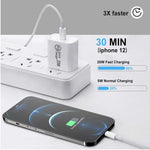 شاحن سفر AU-20W PD USB-C / Type-C مع كابل بيانات USB-C إلى 8 بن، قابس أستراليا، قابس أستراليا + كابل PD 8 بن بطول 1 متر، قابس أستراليا + كابل PD 8 بن بطول 2 متر