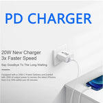 شاحن سفر AU-20W PD USB-C / Type-C مع كابل بيانات USB-C إلى 8 بن، قابس أستراليا، قابس أستراليا + كابل PD 8 بن بطول 1 متر، قابس أستراليا + كابل PD 8 بن بطول 2 متر