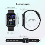 ساعة ذكية مقاومة للماء بمعيار IP67 بشاشة 1.69 بوصة Q19 Pro