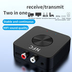 محول صوت بلوتوث 5.0 ومرسل ومستقبل NFC BT-21 RCA 3.5 مم AUX، BT-21