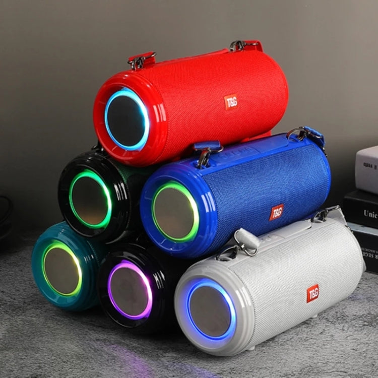 مكبر صوت بلوتوث محمول مقاوم للماء T&G TG537 مع إضاءة RGB، يدعم FM / بطاقة TF