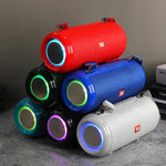 مكبر صوت بلوتوث محمول مقاوم للماء T&G TG537 مع إضاءة RGB، يدعم FM / بطاقة TF