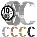 سوار شبكي من الفولاذ المعدني ميلانو مع إبزيم واحد، لساعات Samsung Galaxy Watch 3 41مم، و Samsung Galaxy Watch 4 Classic 42مم / 46مم، و Samsung Galaxy Watch 4 40مم / 44مم، و Samsung Galaxy Gear Sport، و Samsung Galaxy Gear S2 Classic