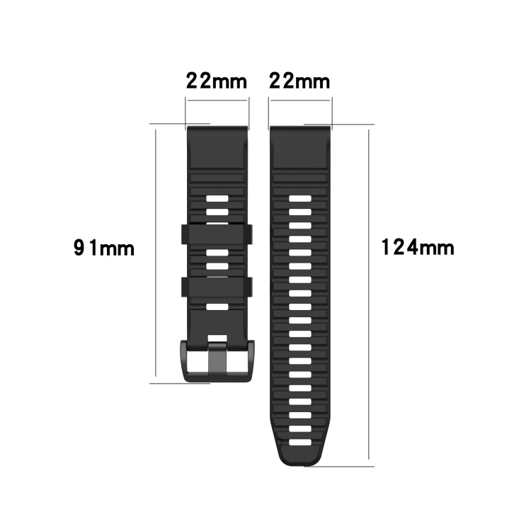 Silicone Sports Strap, For Garmin Fenix 6 Pro GPS, For Garmin Fenix 5, For Garmin Fenix 5 Plus