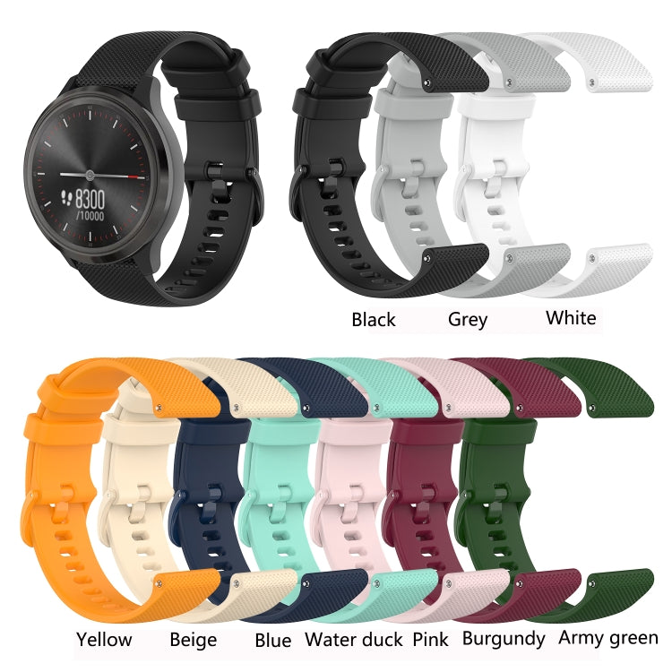 22mm Checkered Silicone Strap, For Huawei Watch GT Runner, For Huawei Watch GT 3 46mm, For Huawei Watch 3, For Huawei Watch 3 Pro