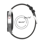 سوار ساعة بخيط خياطة بنقشة جلد العجل، لساعات Samsung Galaxy Watch 4، و Samsung Galaxy Watch 3 41مم / ساعة 42مم، و Samsung Galaxy Gear S2 Classic