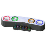 مكبر صوت ألعاب مكتبي Newrixing NR555 LED ملون يدعم TF و FM