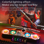 مكبر صوت ألعاب مكتبي Newrixing NR555 LED ملون يدعم TF و FM