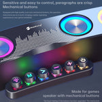 مكبر صوت ألعاب مكتبي Newrixing NR555 LED ملون يدعم TF و FM