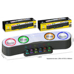 مكبر صوت ألعاب مكتبي Newrixing NR555 LED ملون يدعم TF و FM