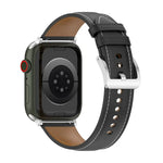 Top Layer Cowhide Sewing Watch Strap For Apple Watch Series, 7 41mm / 6&SE&5&4 40mm / 3&2&1 38mm 20mm, 7 45mm / 6&SE&5&4 44mm / 3&2&1 42mm 22mm, 7 41mm / 6&SE&5&4 40mm / 3&2&1 38mm 22mm, 7 45mm / 6&SE&5&4 44mm / 3&2&1 42mm 20mm