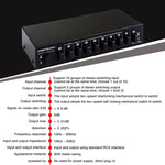 مفتاح RCA ثنائي الاتجاه B059 10 دخل 2 خرج / 2 دخل 10 خرج لاختيار تردد إشارة الصوت، مكبر صوت، B059