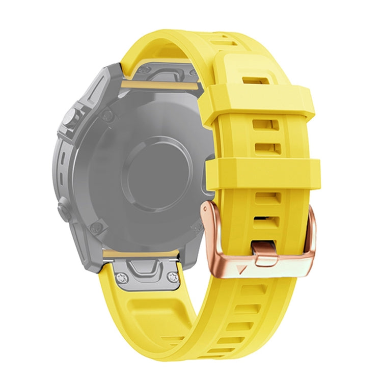 20mm Rose Gold Buckle Silicone Strap, For Garmin Fenix 7S, For Garmin Fenix 6S, For Garmin Fenix 6S Pro, For Garmin Fenix 5S, For Garmin Fenix 5S Plus