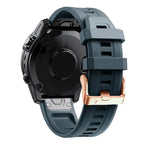 20mm Rose Gold Buckle Silicone Strap, For Garmin Fenix 7S, For Garmin Fenix 6S, For Garmin Fenix 6S Pro, For Garmin Fenix 5S, For Garmin Fenix 5S Plus