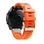 20mm Rose Gold Buckle Silicone Strap, For Garmin Fenix 7S, For Garmin Fenix 6S, For Garmin Fenix 6S Pro, For Garmin Fenix 5S, For Garmin Fenix 5S Plus