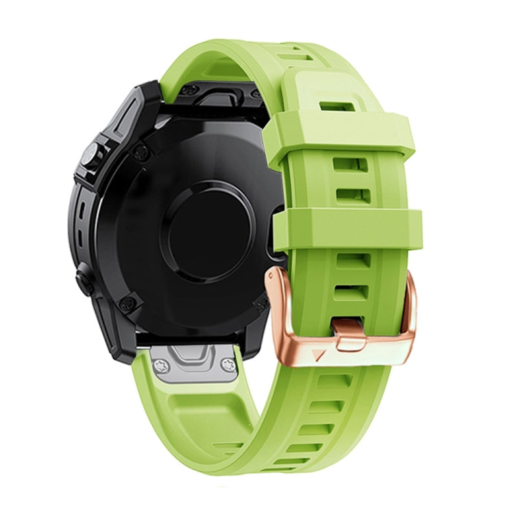 20mm Rose Gold Buckle Silicone Strap, For Garmin Fenix 7S, For Garmin Fenix 6S, For Garmin Fenix 6S Pro, For Garmin Fenix 5S, For Garmin Fenix 5S Plus