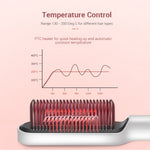مكواة فرد الشعر الكهربائية K-SKIN KD380، مشط فرشاة سيراميك بتقنية تسخين PTC، قابس المملكة المتحدة، أسود، قابس المملكة المتحدة، أبيض، قابس الاتحاد الأوروبي، أسود، قابس الاتحاد الأوروبي، أبيض