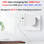 محول شحن لابتوب PD-65W USB-C / Type-C + QC3.0 USB، قابس أسترالي / قابس أمريكي / قابس أوروبي / قابس بريطاني، قابس أسترالي / قابس أمريكي / قابس أوروبي / قابس بريطاني