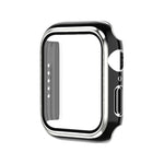 Electroplating Two-color PC+Tempered Film Watch Case, For Apple Watch Series 9 / 8 / 7 45mm, For Apple Watch Series 6/5/4/SE 44mm
