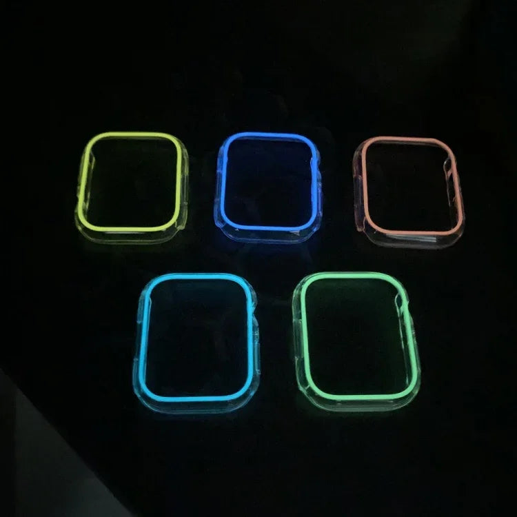 Luminous Hollow Colorful PC Watch Case, For Apple Watch Series 9 / 8 / 7 45mm, For Apple Watch Series 6/5/4/SE 44mm, For Apple Watch Series 3/2/1 42mm, For Apple Watch Series 9 / 8 / 7 41mm, For For Apple Watch Series 6/5/4/SE 40mm                     ...