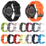 22mm Silicone Solid Color Watch Band, For Garmin Fenix 6, For Garmin Fenix 6 Pro, For Garmin Fenix 5