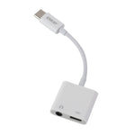 كابل بيانات محول صوت وسماعة وشحن IVON ENKAY ENK-AT106 USB-C / Type-C إلى 3.5 مم + Type-C