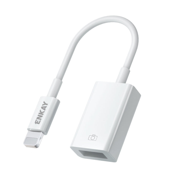 محول بيانات ENKAY ENK-AT108 من 8 دبابيس إلى USB 3.0 OTG لهواتف iPhone / iPad