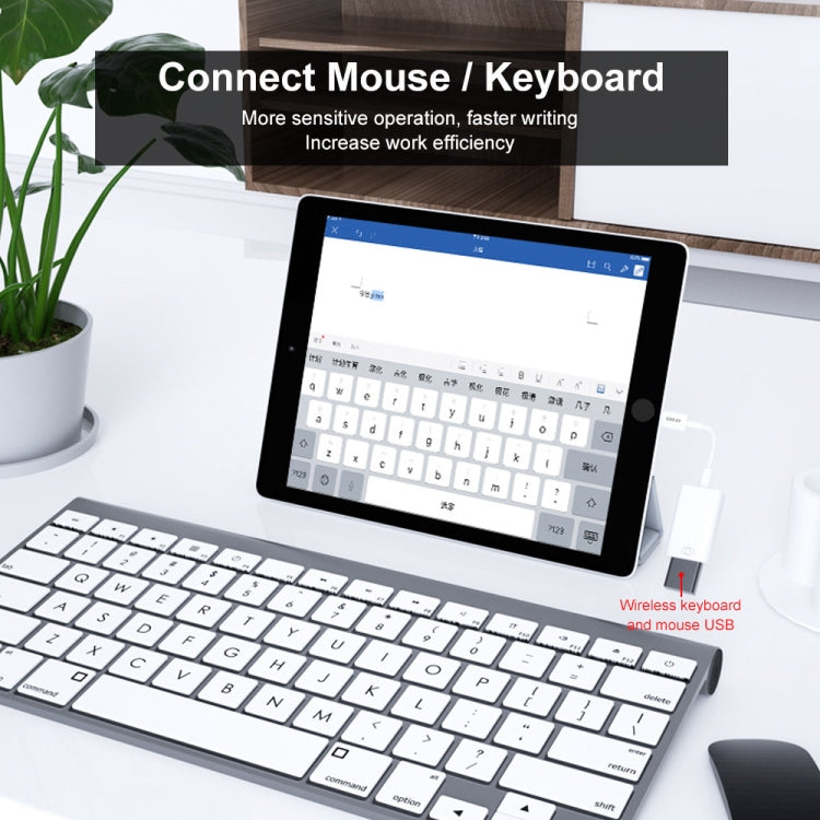 محول بيانات ENKAY ENK-AT108 من 8 دبابيس إلى USB 3.0 OTG لهواتف iPhone / iPad