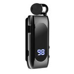 سماعة أذن رياضية ذكية K55 داخل الأذن مع كابل قابل للسحب وتقنية BT5.2
