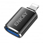 محول OTG من ENKAY ENK-AT110 من 8 بن ذكر إلى USB 3.0 أنثى من سبائك الألمنيوم، ENK-AT110