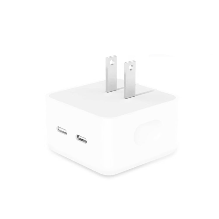 شاحن PD بقوة 35 واط بمنفذي USB-C / Type-C لسلسلة iPhone / iPad، قابس أمريكي، قابس أمريكي