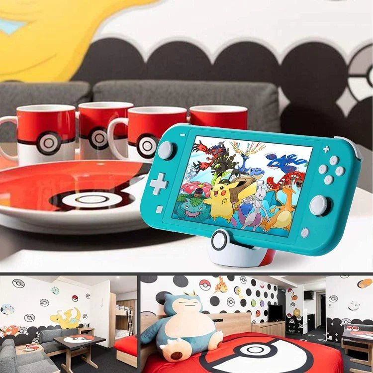 لـ Nintendo Switch و Switch Lite NS وحدة شحن محمولة صغيرة لوحدة تحكم ألعاب نينتندو، قاعدة شحن