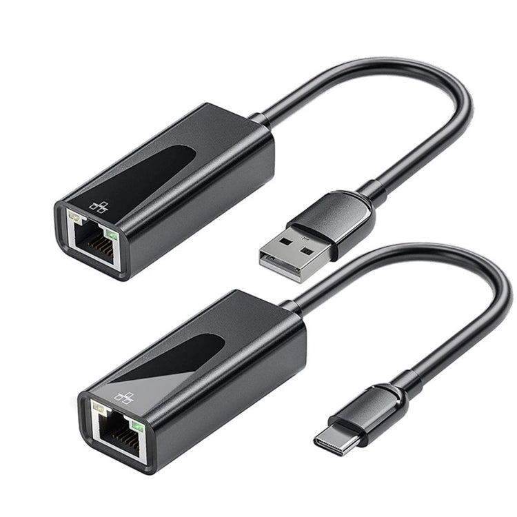 محول بطاقة شبكة RJ45 بسرعة 1000Mbps، USB إيثرنت، USB 3.0، Type-C