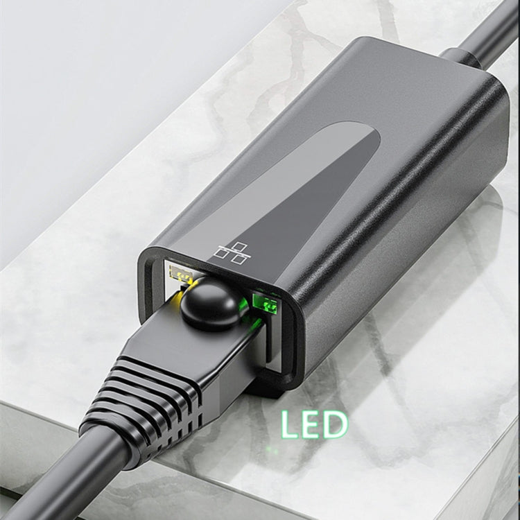 محول بطاقة شبكة RJ45 بسرعة 1000Mbps، USB إيثرنت، USB 3.0، Type-C