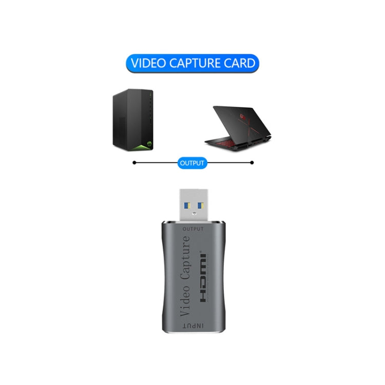 محول USB 3.0 إلى HDMI بدقة كاملة HD 1080P 60 إطار في الثانية لالتقاط فيديو الألعاب