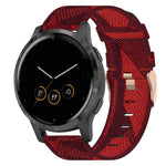 18mm Nylon Woven Watch Band, For Garmin Forerunner 255S, For Garmin Venu 2S, For Garmin Vivomove 3S, For Garmin Vivoactive 4S