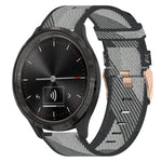 20mm Nylon Woven Watch Band, For Garmin Venu SQ, For Garmin Vivomove 3, For Garminmove 3, For Garmin VivoMove Luxe, For Garminmove Luxe, For Garmin VivoMove Style
