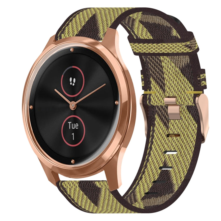 20mm Nylon Woven Watch Band, For Garmin Venu SQ, For Garmin Vivomove 3, For Garminmove 3, For Garmin VivoMove Luxe, For Garminmove Luxe, For Garmin VivoMove Style