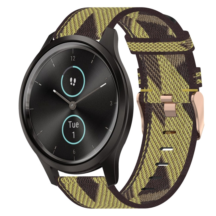 20mm Nylon Woven Watch Band, For Garmin Venu SQ, For Garmin Vivomove 3, For Garminmove 3, For Garmin VivoMove Luxe, For Garminmove Luxe, For Garmin VivoMove Style