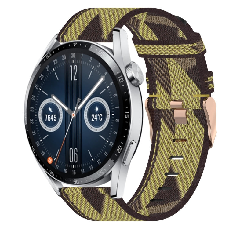 22mm Nylon Woven Watch Band, For Huawei Watch GT3 Pro 46mm, For Huawei Watch GT3 46mm, For Huawei Watch GT Runner, For Huawei Watch 3, For Huawei Watch 3 Pro, For Huawei GT2 Pro