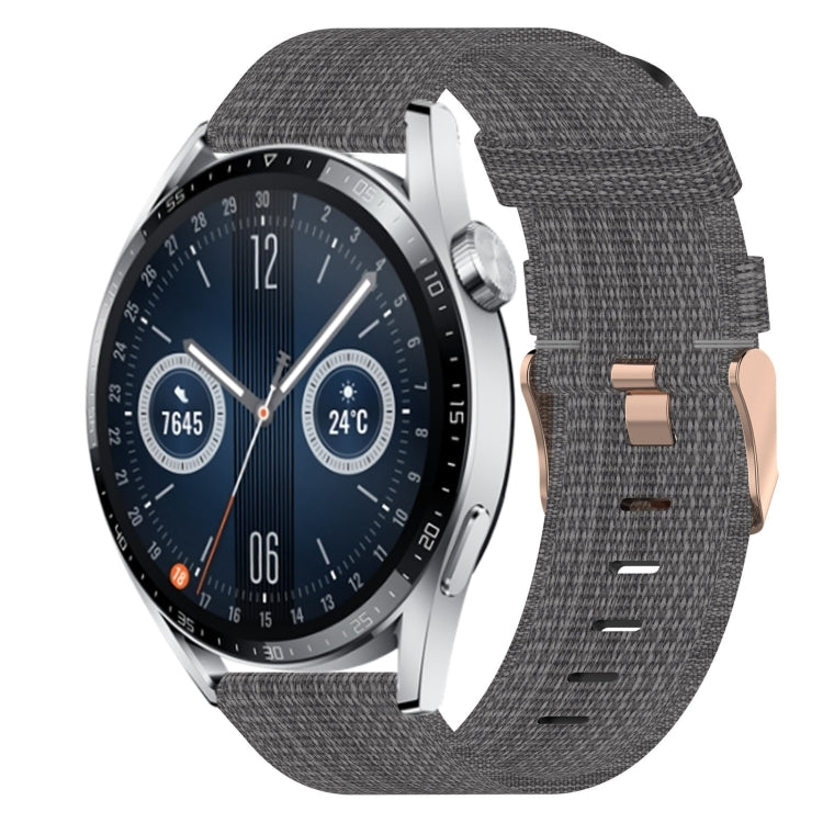 22mm Nylon Woven Watch Band, For Huawei Watch GT3 Pro 46mm, For Huawei Watch GT3 46mm, For Huawei Watch GT Runner, For Huawei Watch 3, For Huawei Watch 3 Pro, For Huawei GT2 Pro